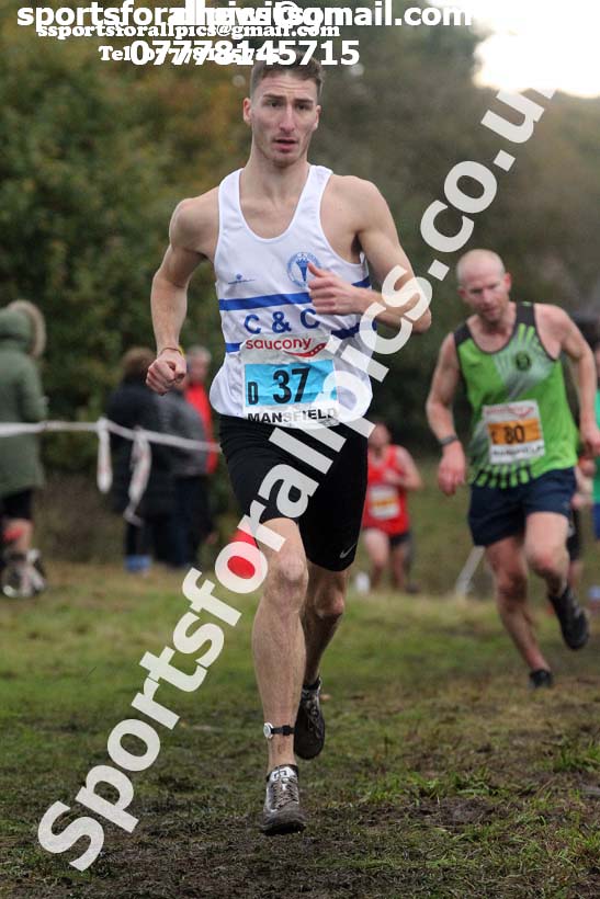 Senior men, National Cross Country Relay Champs., Berry Hill Park, Mansfield.  Photo: David T. Hewitson/Sports for All Pics